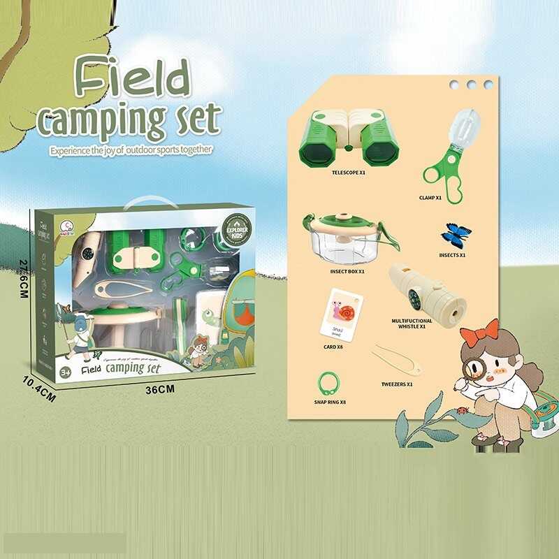 Набір дослідника JLX 6622-4 (24) фігурка скорпіона, компас, бінокль, бокс, кільця, ремінець, щипці,  картки, в коробці