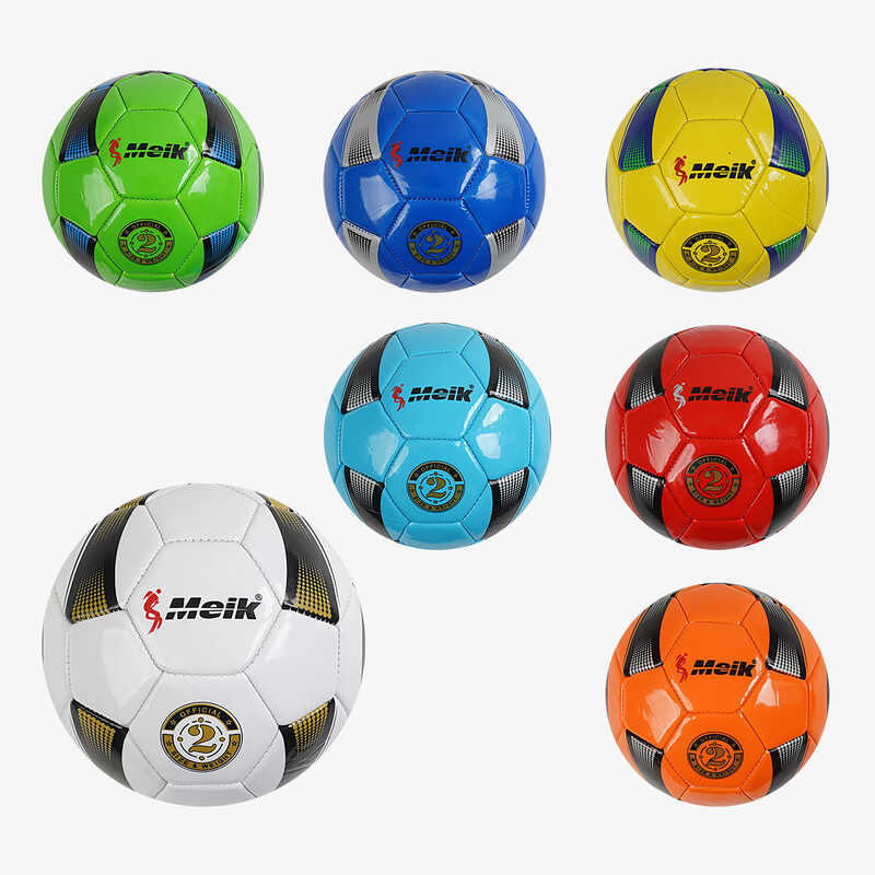 М'яч футбольний C 70238 (100) 7 кольорів,РОЗМІР №2, матеріал PVC, 100 грамів, баллон гумовий,  ВИДАЄТЬСЯ ТІЛЬКИ МІКС ВИДІВ