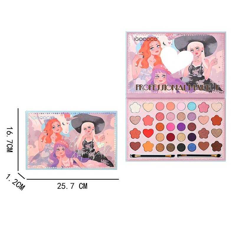 Косметика LK 5132 (96) тіні, аплікатор, хайлайтер, рум’яна, в коробці