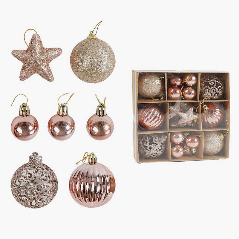 Новорічні прикраси C 67518 (120) 26 штук, кульки, зірочки, в коробці