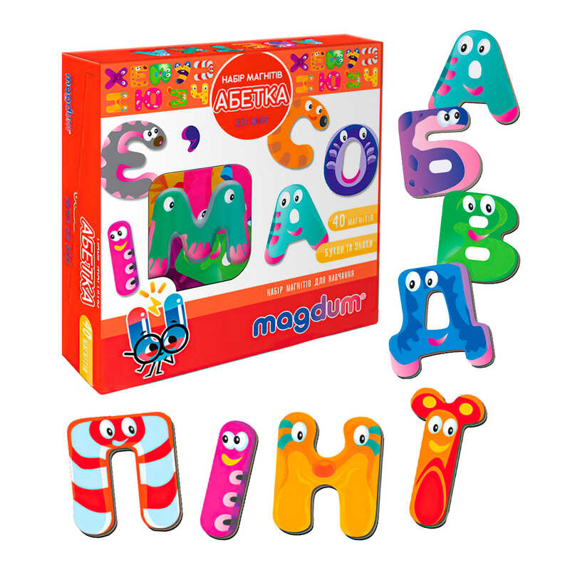 гр Магнітна гра "Абетка" ML4031-36 EN (24) "Magdum", в коробці