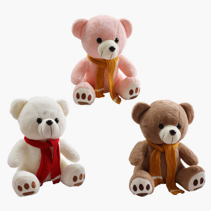 М`яка іграшка M 18520 (40) 3 види, “Ведмідь”, висота 42 см, ВИДАЄТЬСЯ ТІЛЬКИ МІКС ВИДІВ