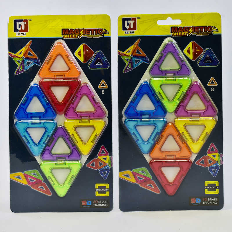 Магнітний конструктор LT 1005 (200/2) 8 деталей, на листі