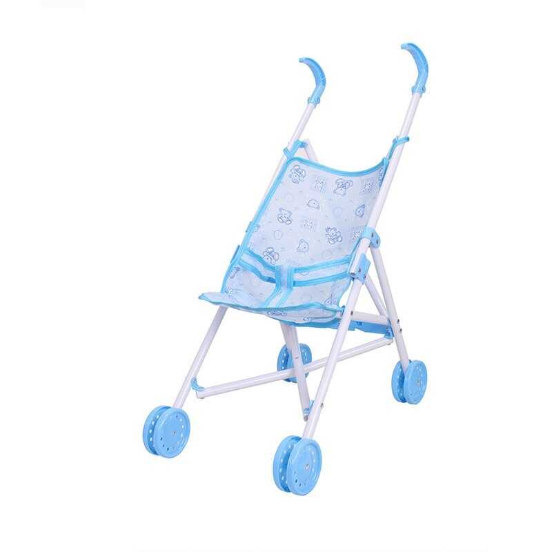 Візок для ляльок CS 7817 SL (72/2)  складна конструкція, пластиковий каркас, текстильне сидіння, подвійні колеса, в пакеті