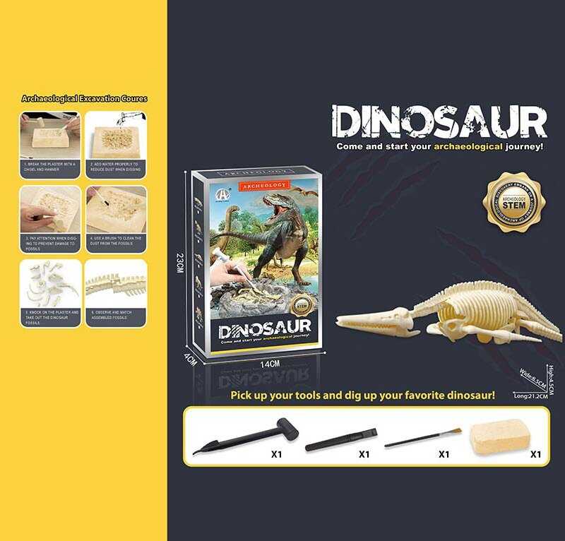 Розкопки CH 1301-3 (60) гіпсовий брикет, набір інструментів, в коробці