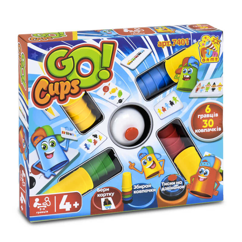 гр Настільна розважальна гра "Go Cups" 7401 (12/2) "4FUN Game Club", в коробці