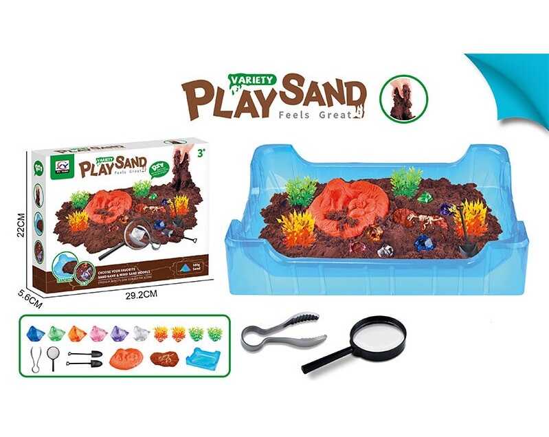 Кінетичний пісок 1939 (36/2) 500г піску, пісочниця, інструменти, в коробці