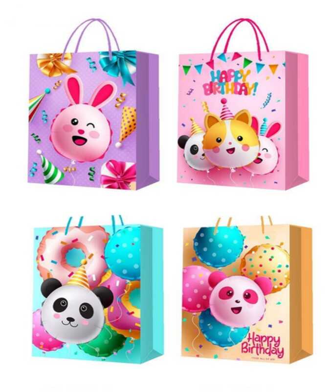 Пакет подарунковий С 69427 (720) 4 види, МАЛЕНЬКИЙ, ВИДАЄТЬСЯ ТІЛЬКИ МІКС ВИДІВ