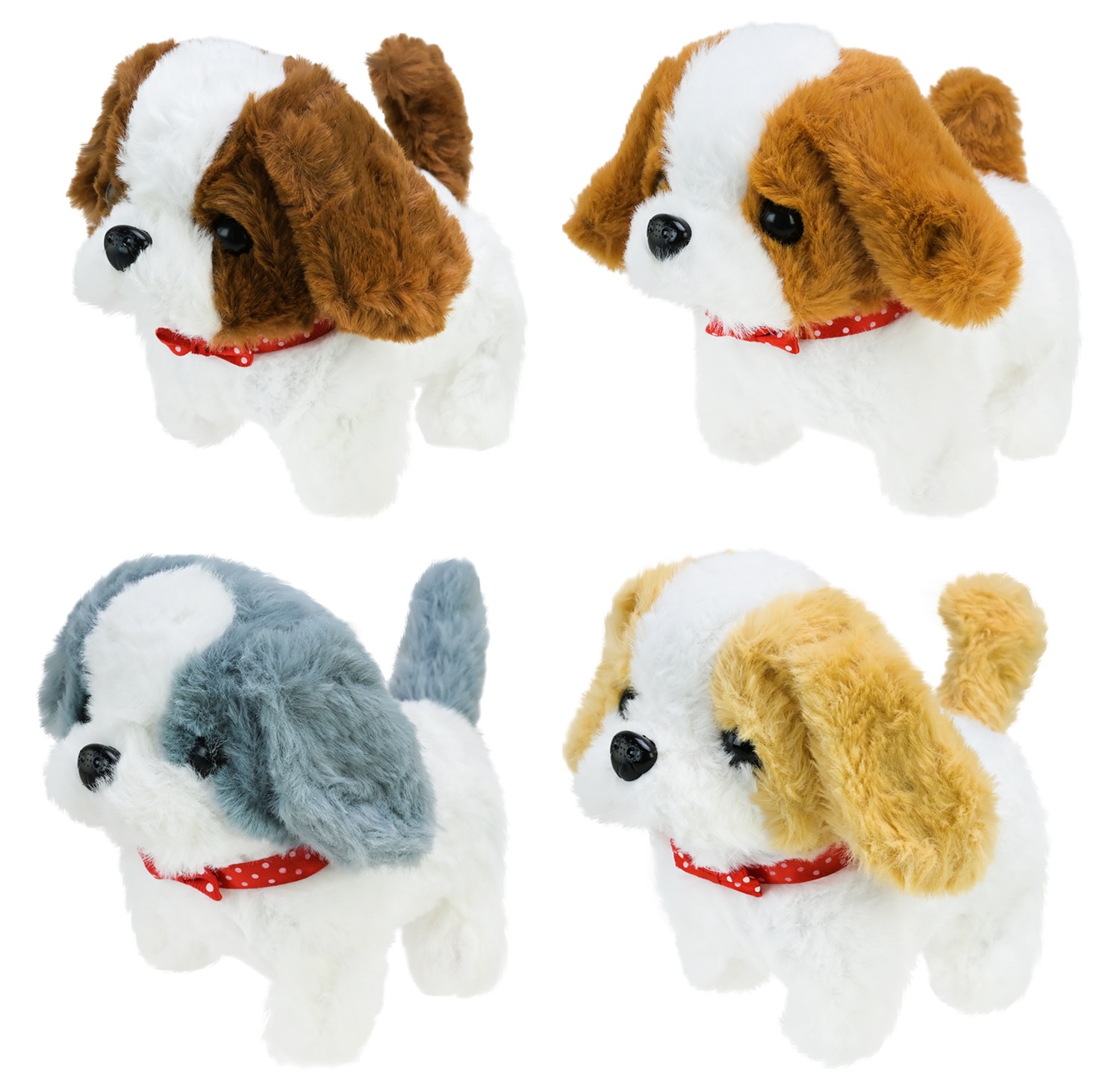 М`яка іграшка "Собачка" 23929,  батар. , тявкає , ходить, рухає головою та хвостом , мікс видів