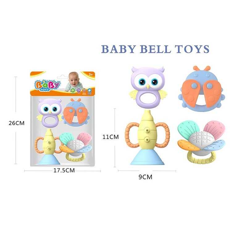 Набір брязкалець 508-107 (180/2) 4 штуки, прорізувач, в пакеті