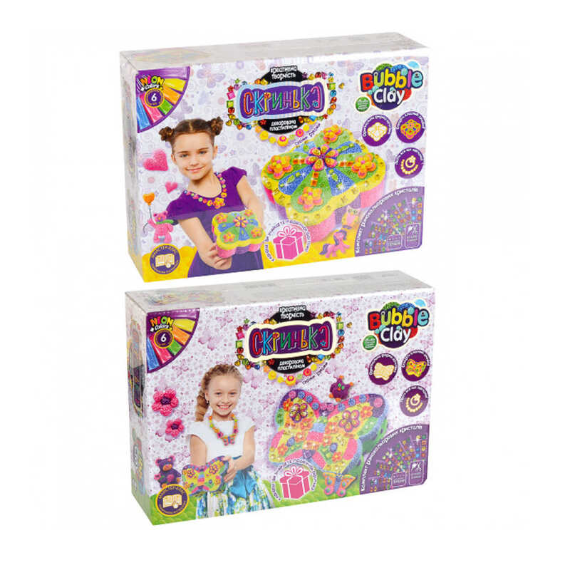 гр Набір креативної творчості "Скринька, декорована пластиліном" SHBC-01-01U,02U (6) "Danko Toys"