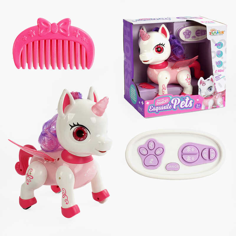 Поні на радіокеруванні SM 05 F (36) звук, підсвічування, ходить, танцює, приймає різні положення, пульт 2.4Ghz, USB-кабель, в коробці