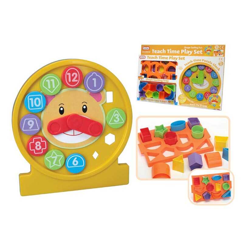 Логічна гра 5379 (24) годинник, сортер, 12 елементів, в коробці