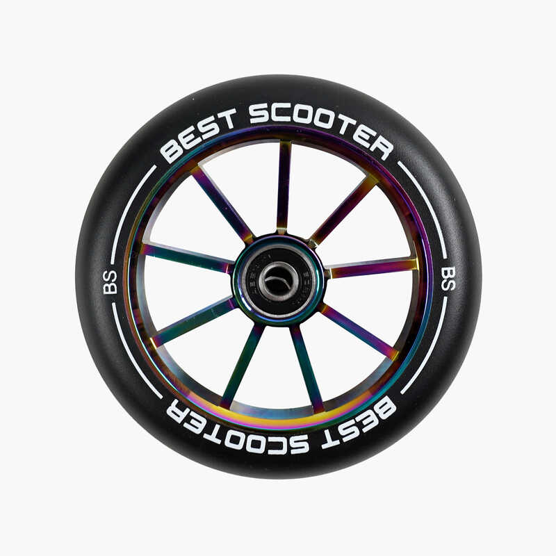 Колесо для трюкового самоката SKL-1587/120 (120) "Best Scooter", колір МУЛЬТИКОЛОР, 120 мм PU, підшипник ABEC-9