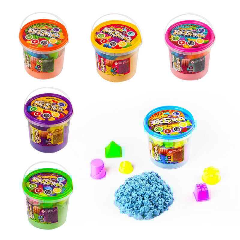 гр Кінетичний пісок "KidSand" 1000г KS-01-01 (12) "Danko Toys" ВИДАЄТЬСЯ МІКС ВИДІВ