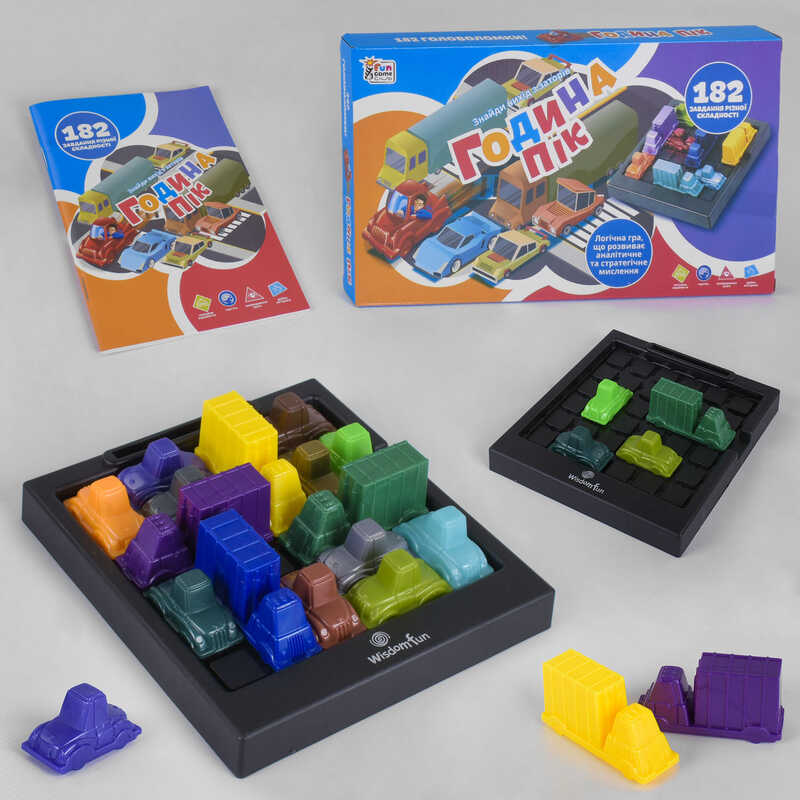гр Розвиваюча гра "Година пік" UKВ-В 0036 (24) "4FUN Game Club", машинки, ігрова платформа, українською мовою, в коробці