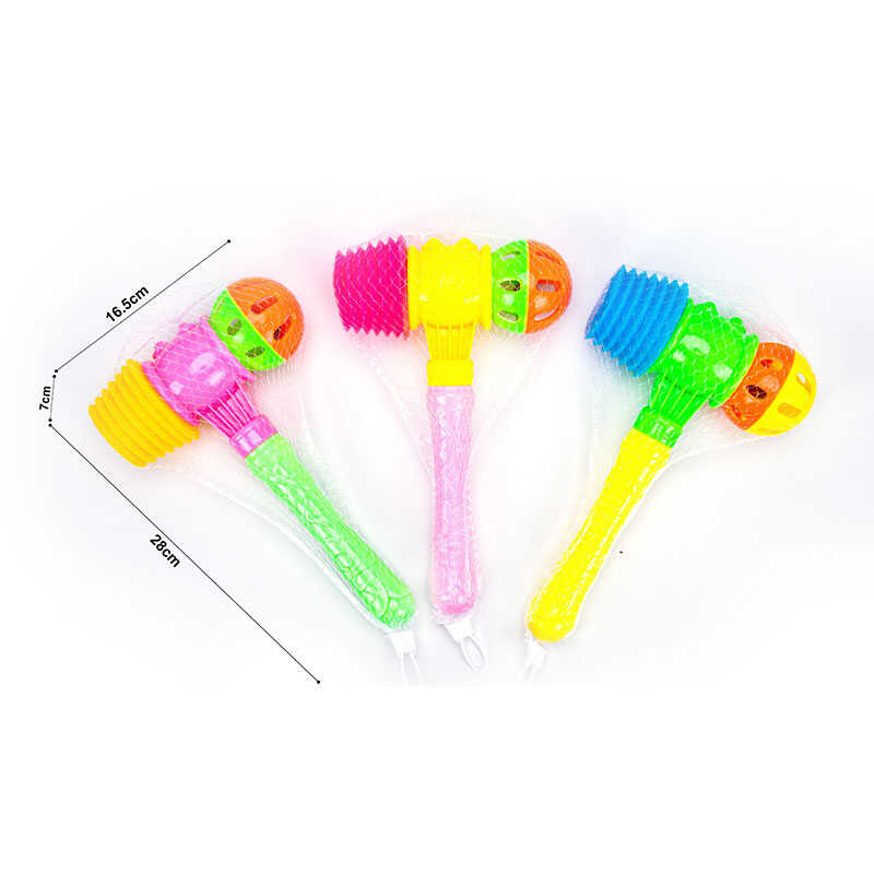 Молоточок 594-3 (264/2) 3 види, брязкальце, пискавка, у сітці,  ВИДАЄТЬСЯ ТІЛЬКИ МІКС ВИДІВ