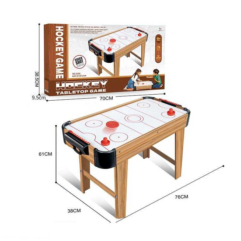 Аерохокей 2556 (6) на батарейках, шайби, 76х38х61 см, в коробці