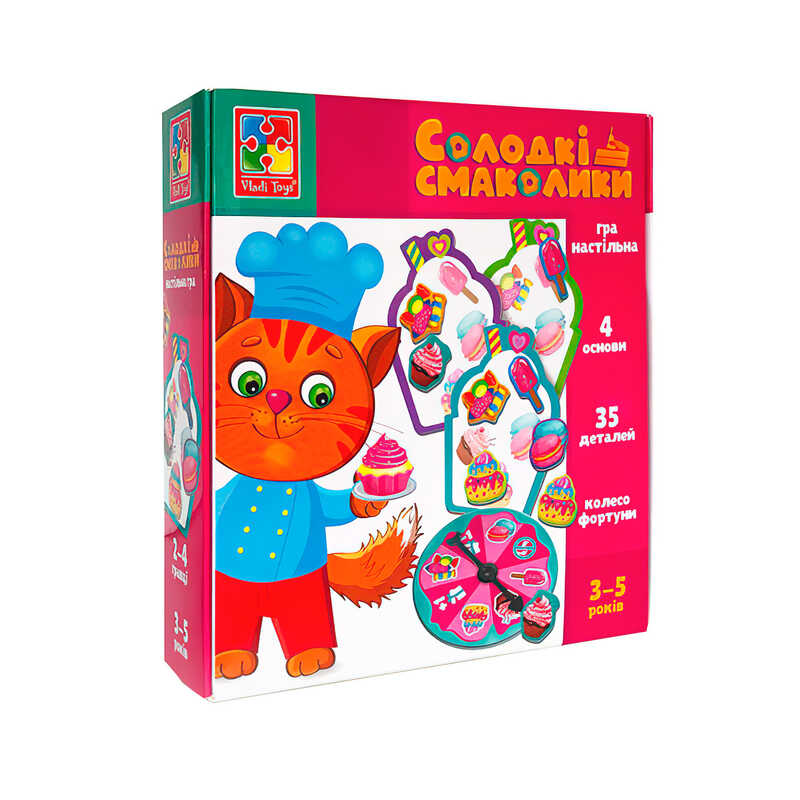 гр Гра розвиваюча "Солодкі ласощі" VT1804-42 укр (28) "Vladi Toys"