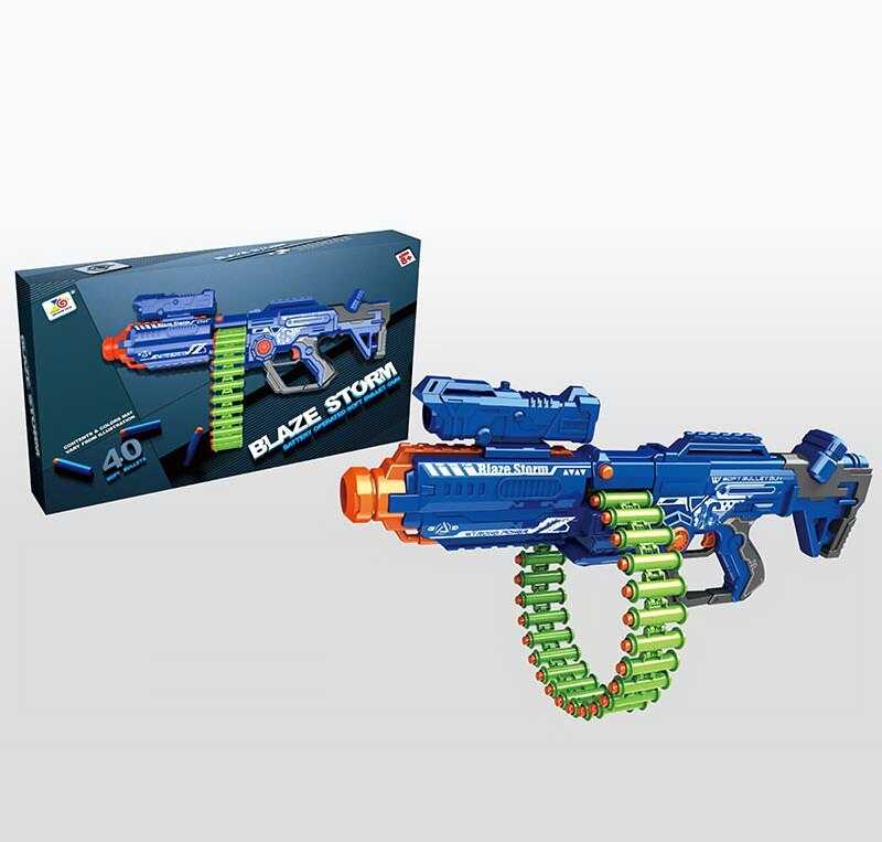 Автомат ZC 7136 (6) 40 м’яких патронів, акумулятор 7.4V, звук, в коробці