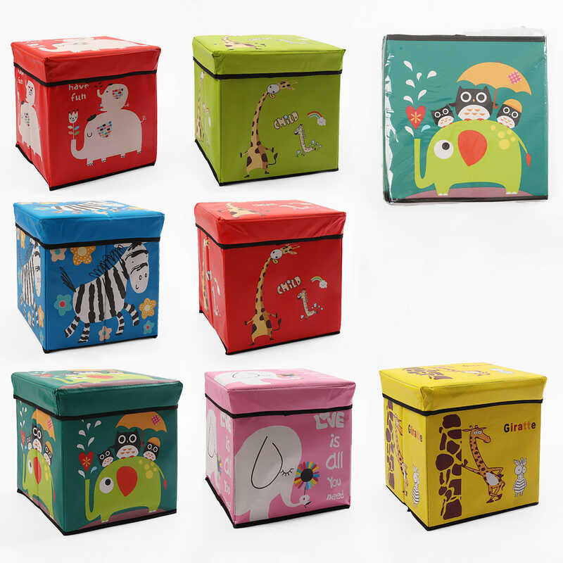 Короб-органайзер C 68850 (30) 30х30х30 см, складний, в пакеті, ВИДАЄТЬСЯ МІКС ВИДІВ