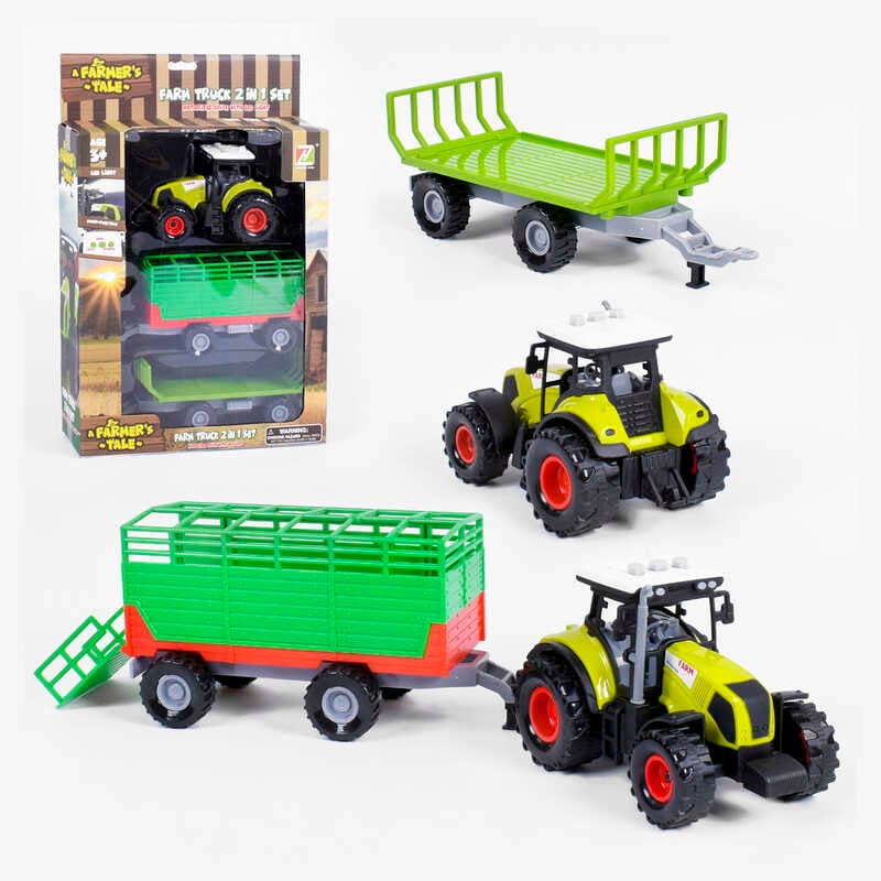 Трактор з причіпом 550-18 E (24) інерція, світло, звук, в коробці