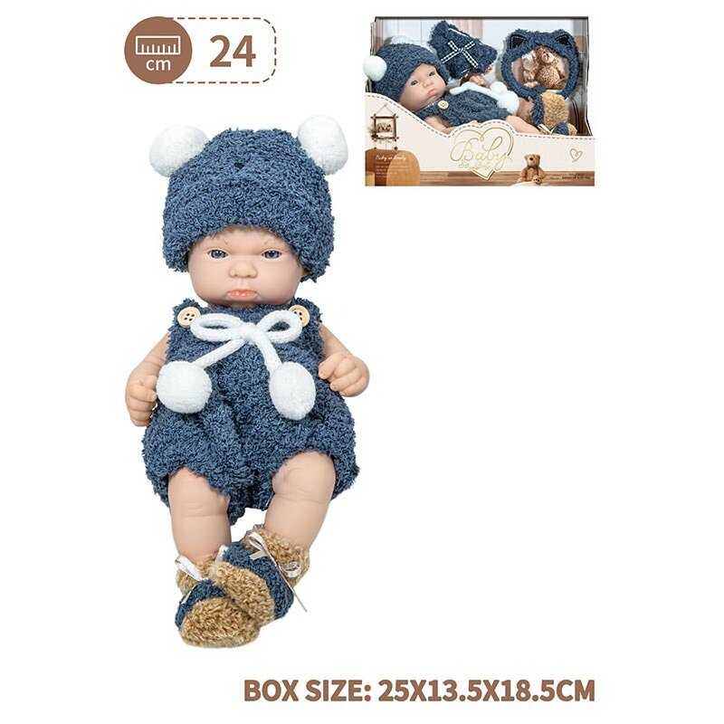 Пупс 8806-1 (48/2) знімний одяг, довжина 22 см, м’якотілий, аксесуари, в коробці