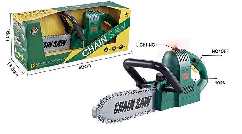 Пила ланцюгова 0223-14 (36/2) звук, підсвічування, ланцюг рухається, в коробці