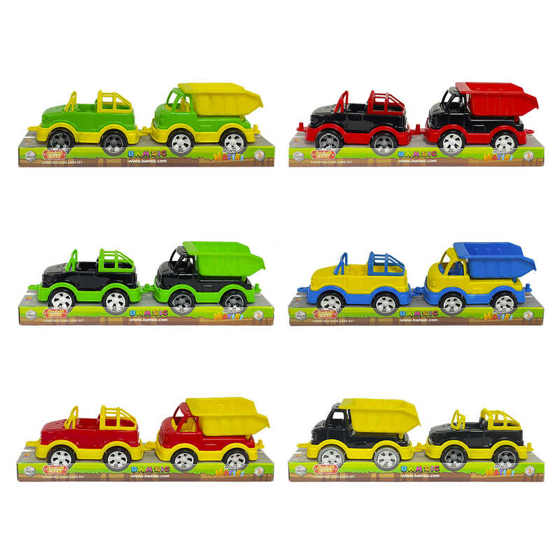 гр Набір машинок "Mini Matiki" 002/6 (12) "Bamsic", 2 машинки, в плівці