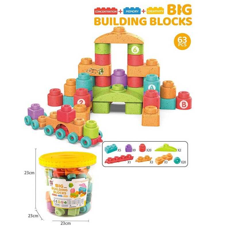 Конструктор JX 6886 (24) 63 деталі, у відрі