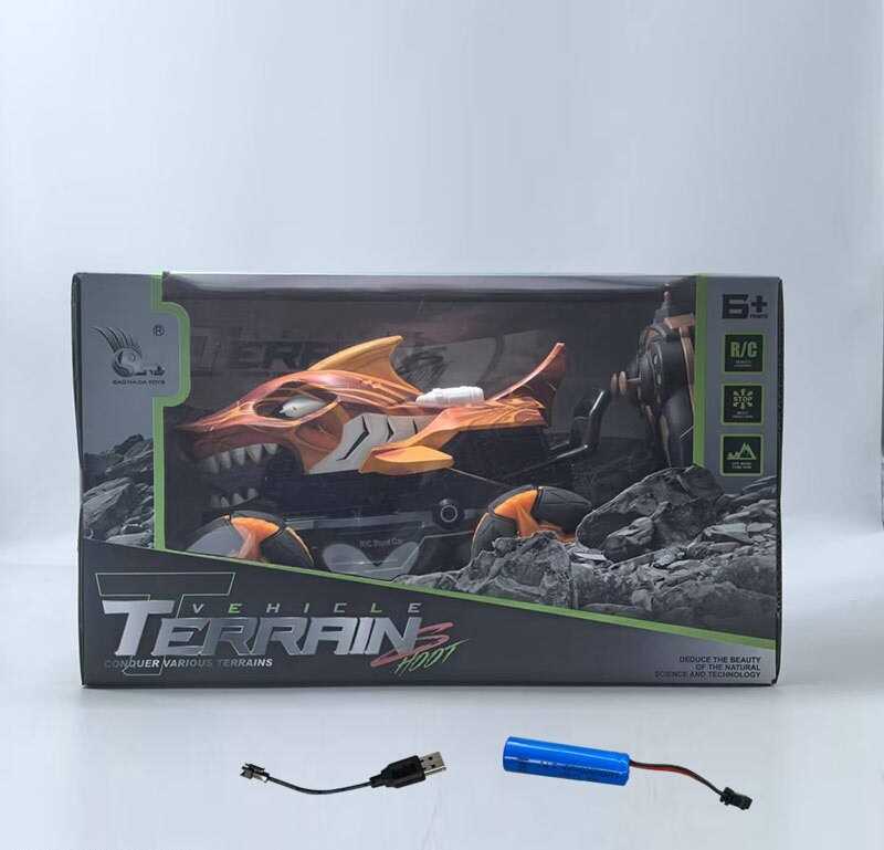 Машина на радіокеруванні 008 M 141 (24) “Акула”, роликові колеса, підсвічування, звуки, музика, парогенерація, акумулятор 3.7 V, пульт 2.4 GHz, USB-кабель, зміна положення корпусу, в коробці