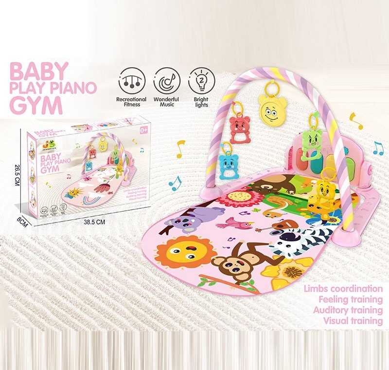 Килимок 518 B07 (30) піаніно, мелодії, підсвічування, 5 підвісок, 4 брязкальця, в коробці