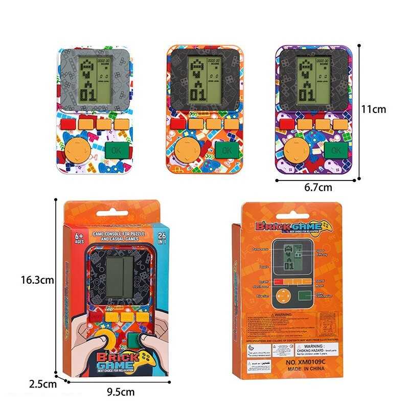 Тетрис XM 0109 C (192) класичні ігри, 2 режими роботи: зі звуком та без, кілька рівнів складності, в коробці, ВИДАЄТЬСЯ ТІЛЬКИ МІКС ВИДІВ