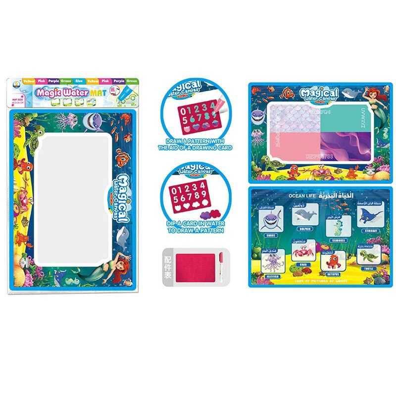 Текстильна водна розмальовка Z 189-3 E (288/2) водний маркер, трафарет, в пакеті