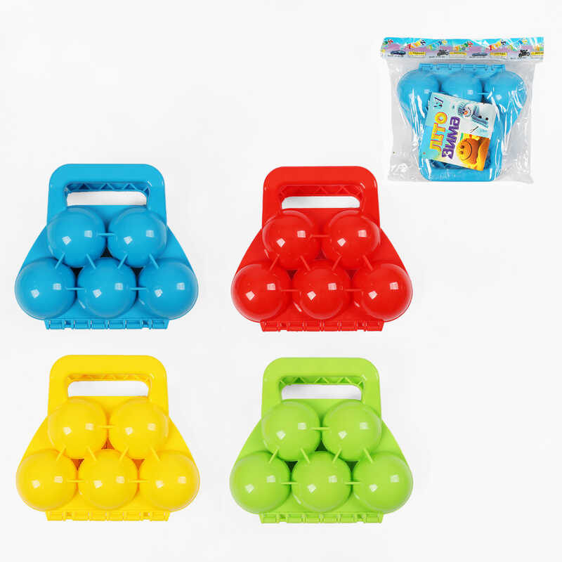 Сніжколіп TK 4336-80 (120/2) "WToys", 5 сніжків, в пакеті, ВИДАЄТЬСЯ ТІЛЬКИ МІКС ВИДІВ