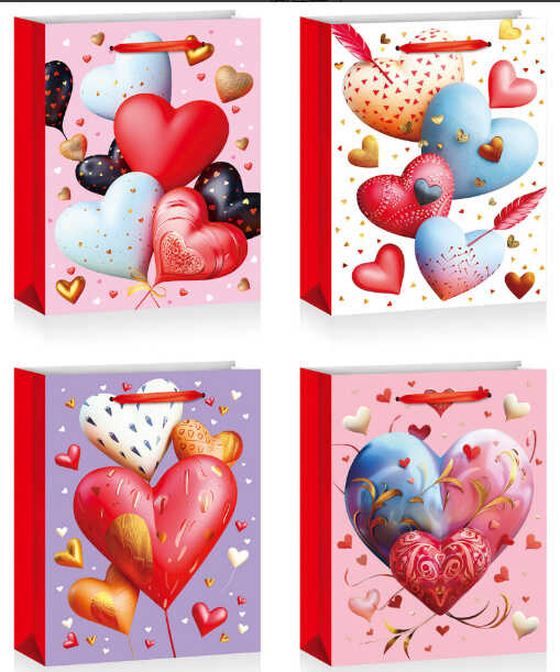 Пакет подарунковий C 75735 (480) 4 види, СЕРЕДНІЙ, ВИДАЄТЬСЯ ТІЛЬКИ МІКС ВИДІВ