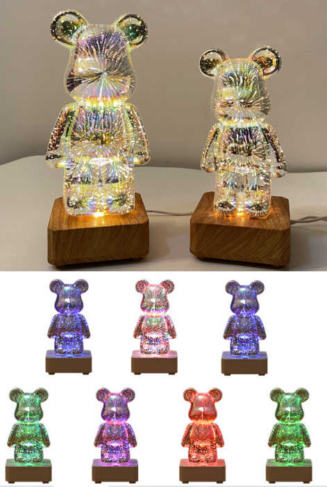 Нічник C 67116 (20) висота 23 см, вбудований акумулятор, проєкція, пульт, 5 режимів, регульована яскравість, в коробці