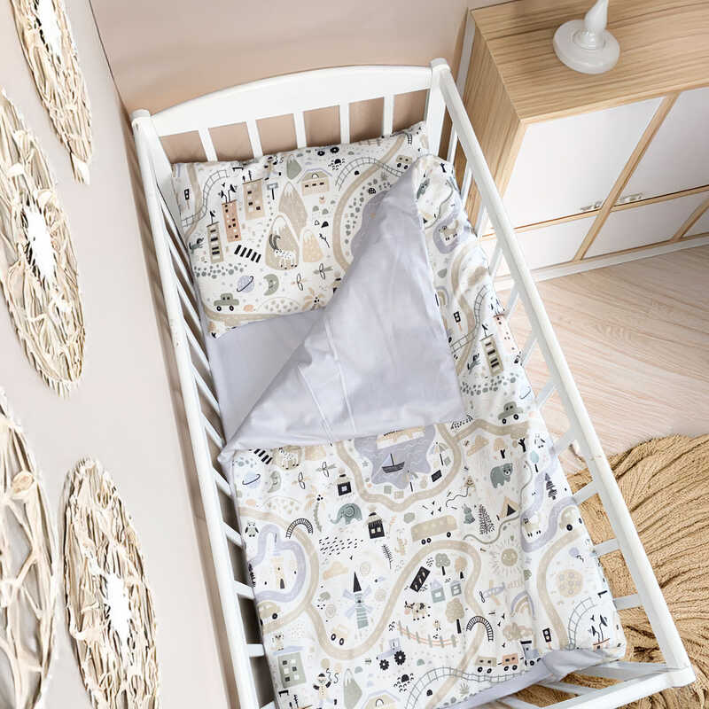 гр Постільний комплект "Пригоди" 21398 (1) тканина ФЛАНЕЛЬ, розмір 110*90 см "Bimbo"