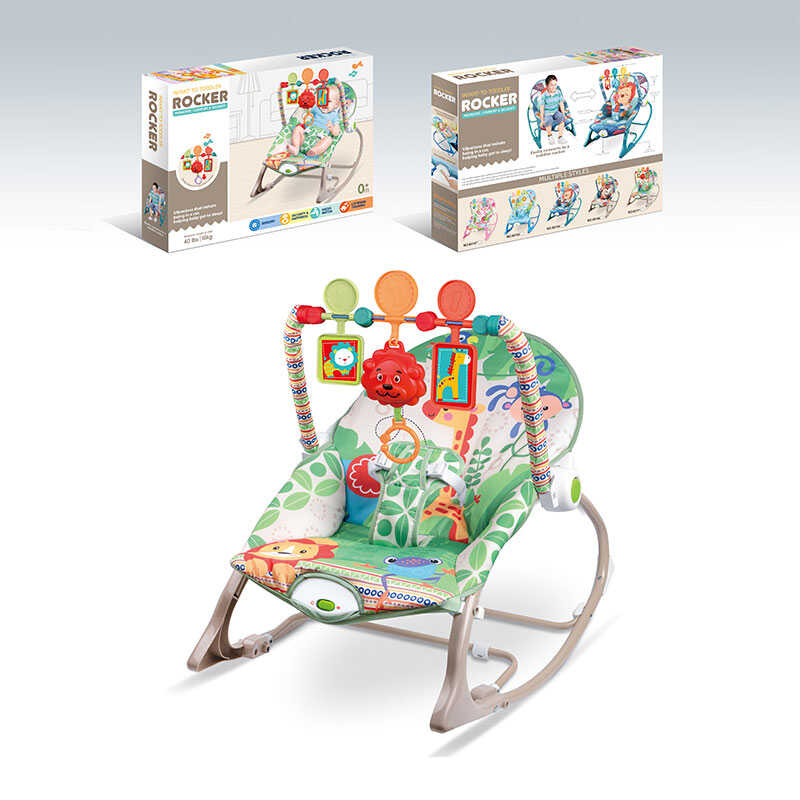 Шезлонг 68171-1 (8) мелодії, 3 підвіски, заспокійлива вібрація, в коробці