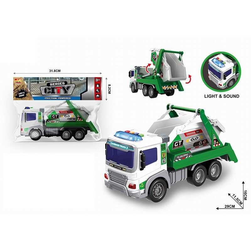 Машина 66-4 A (36) “Самоскид”, звуки, підсвічування, інерція, гумові колеса, в пакеті