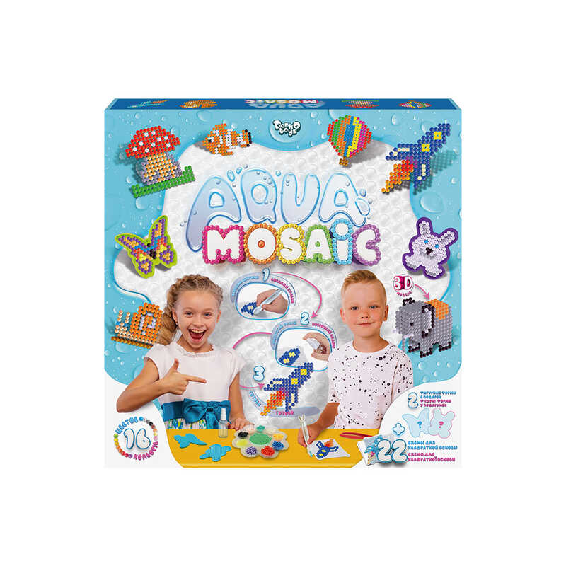 гр Набір творчої творчості середній "Aqua Mosaic" AM-01-02 (10) "Danko Toys"