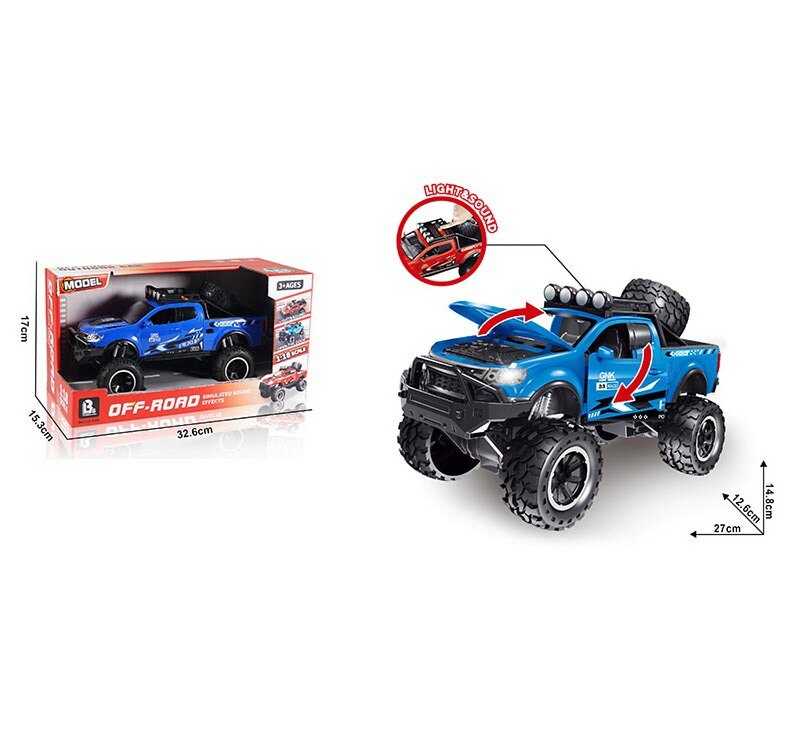 Джип 98064 A (24) інерція, звуки, підсвічування, масштаб 1:18, відкриваються дверцята, в коробці