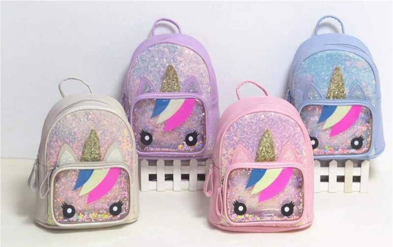 Рюкзак С 59989 (100) 4 кольори, “Єдиноріг”, блискітки, паєтки, ВИДАЄТЬСЯ ТІЛЬКИ МІКС ВИДІВ