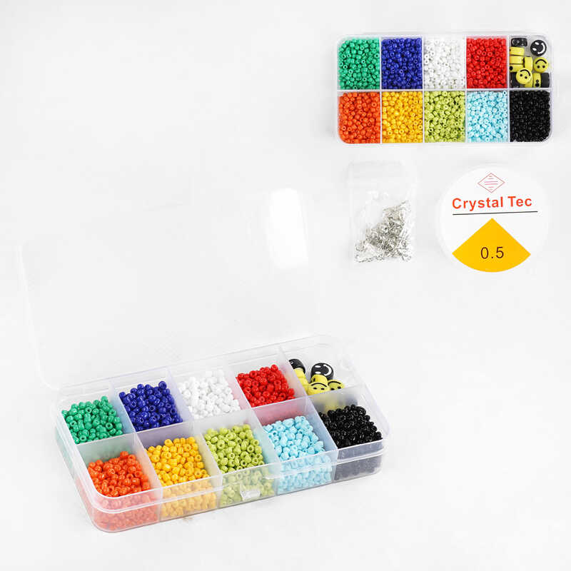 Набір бісеру 1194-4 (200/2) намистини, ліска, фурнітура, в боксі