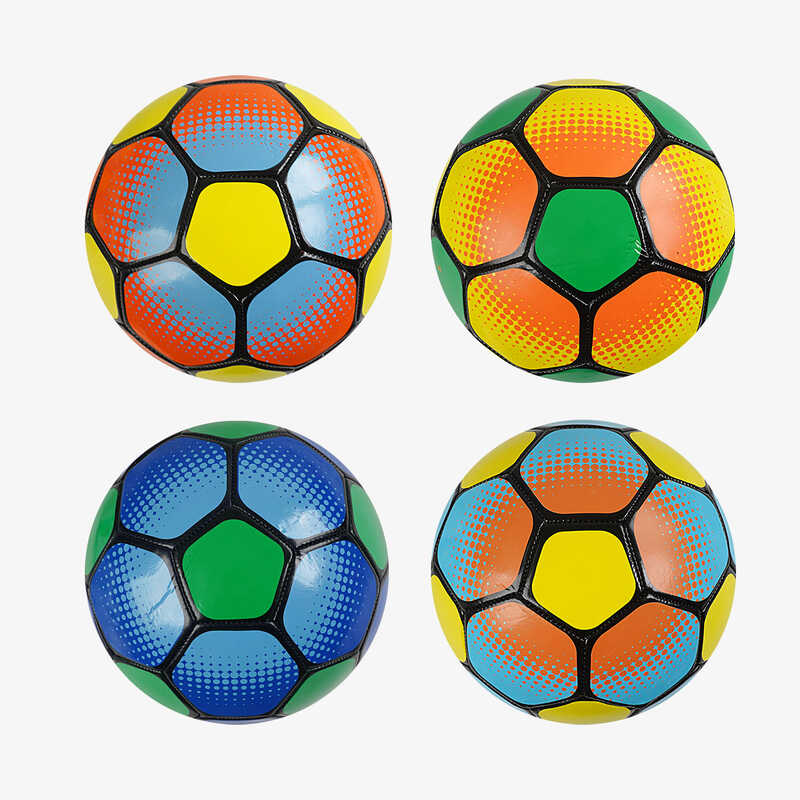 М`яч футбольний C 70236 (60) 4 види, вага 300-310 грамів, гумовий балон, матеріал PVC, розмір №5, ВИДАЄТЬСЯ МІКС