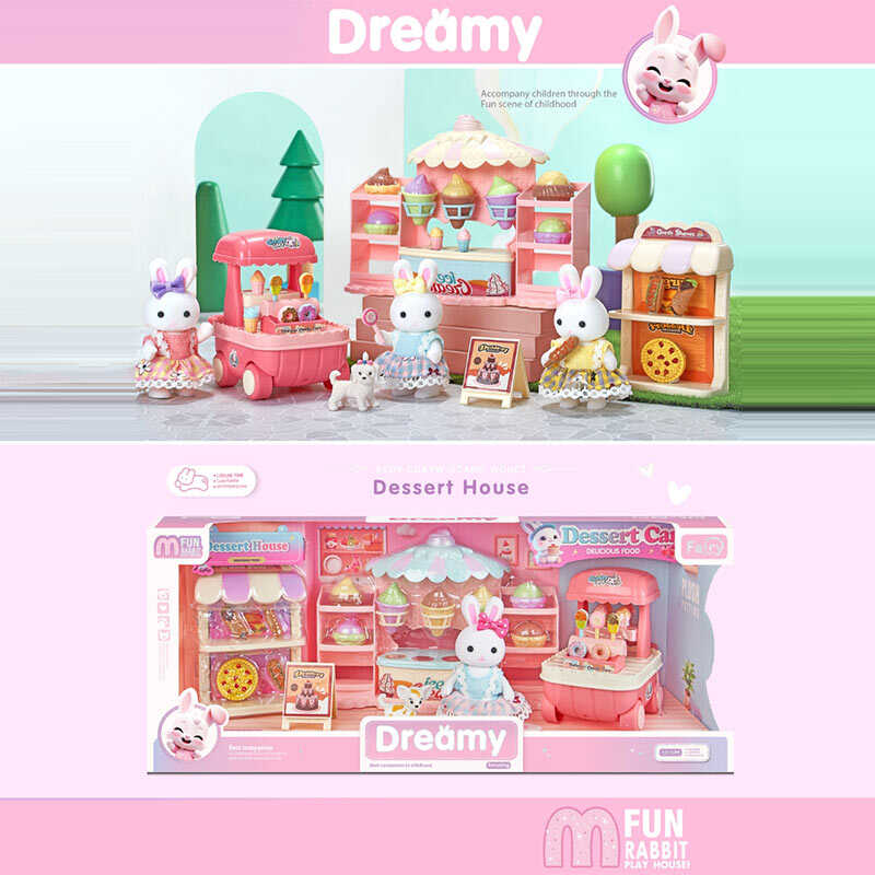 Магазин 6692 A (24) флоксова фігурка, висота: 9 см, тачка, стелажі, муляжі їжі, в коробці