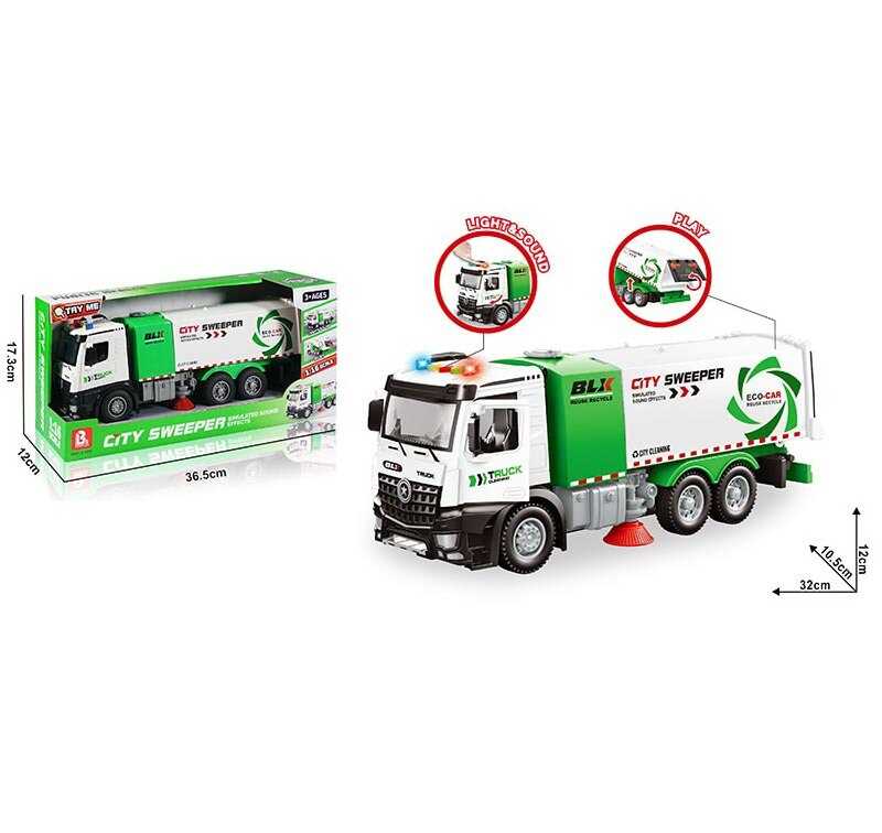 Спецтехніка 58078 (24) звук, підсвічування, інерція, гумові колеса, масштаб 1:16, в коробці