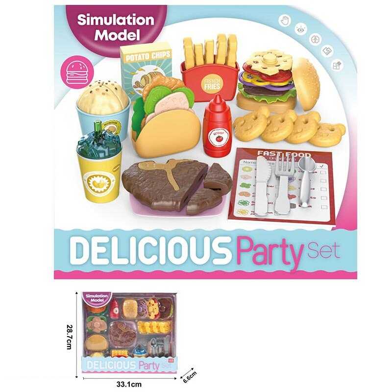 Набір продуктів LY 8638 A (36/2) муляжі продуктів, столове начиння, меню, в коробці