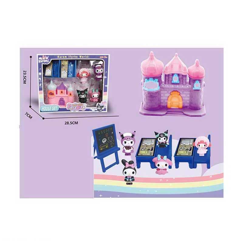 Герої YQ 8503 (60/2) 5 фігурок, парти, замок, дошка в коробці