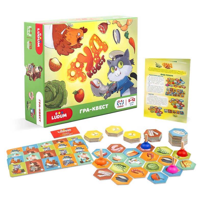 гр Настільна гра-квест LG2047-61 "ФУДквест" (10) "Ludum", в коробці